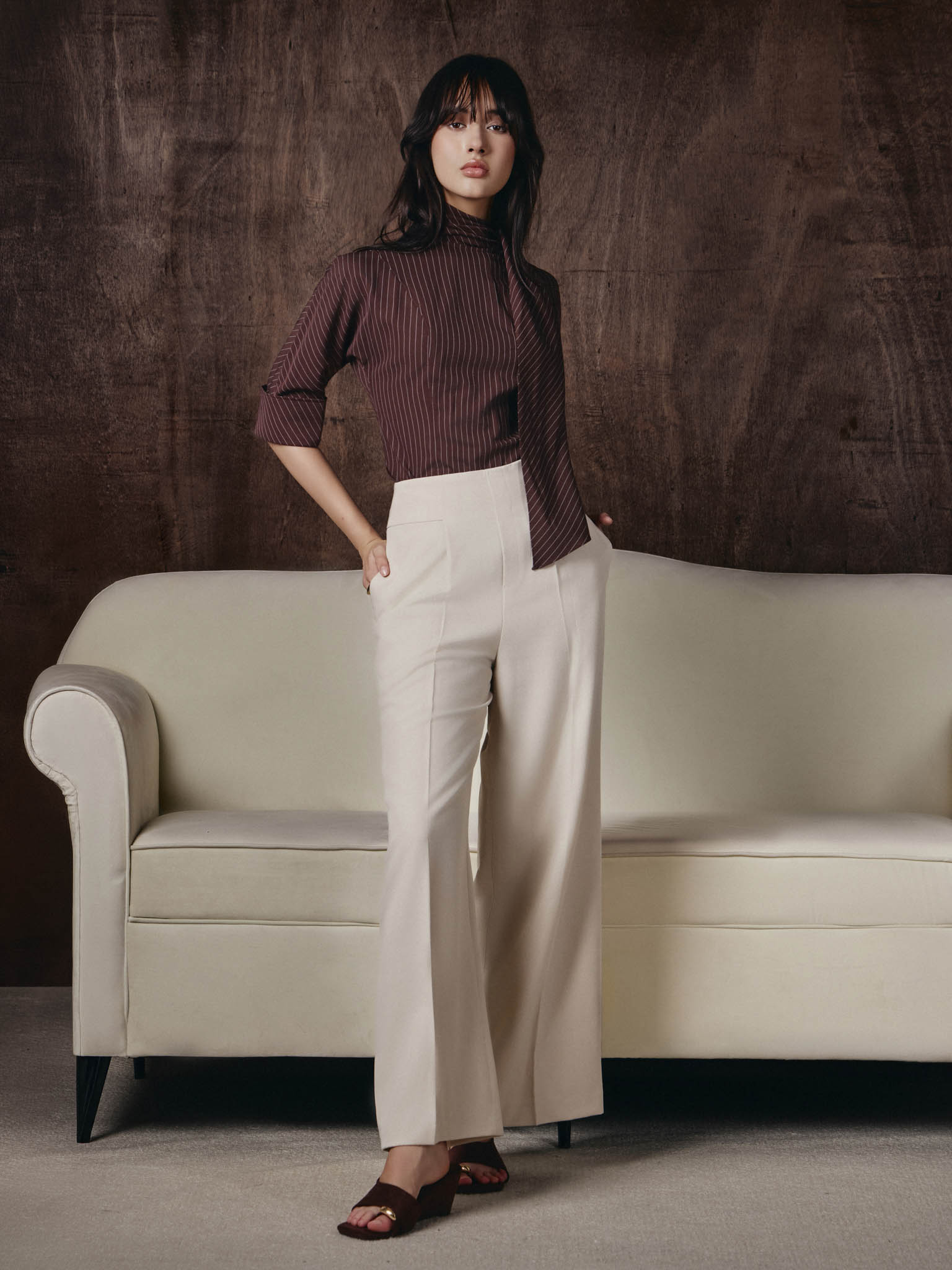 Pintuck Relaxed Straight-Leg Trousers with Wide Waistband_AV.1-1055